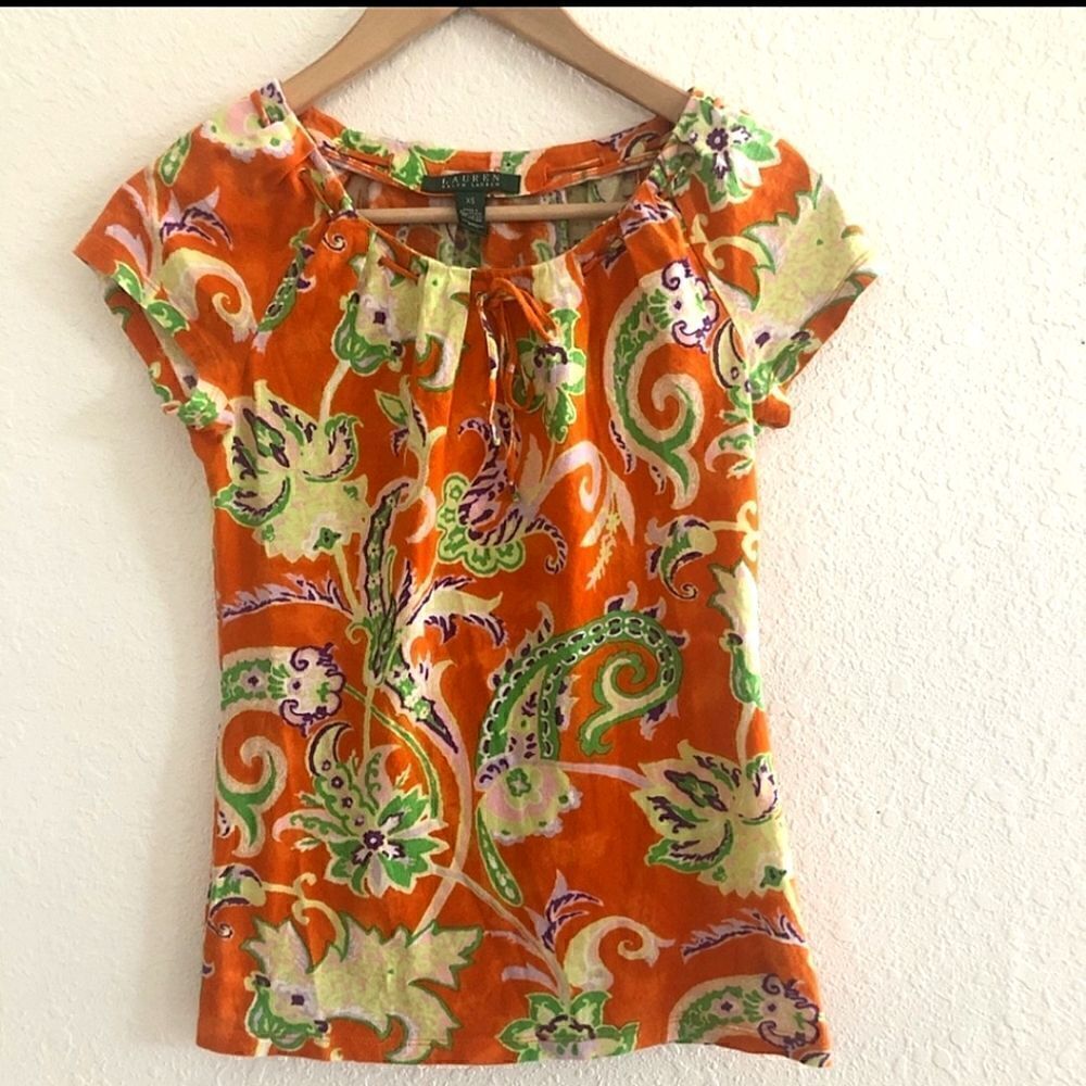 Lauren Ralph Lauren Paisley T Shirt
